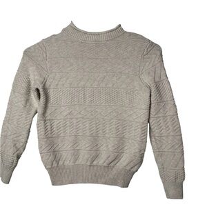 Crewcuts Kids Beige Textured Sweater(Size 6/7)